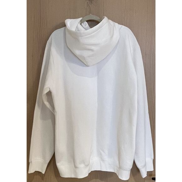 Men’s UNDEFEATED 5-Strikes Hoodie – White w/ Camo Fill Logo – Size XL - Picture 2 of 4